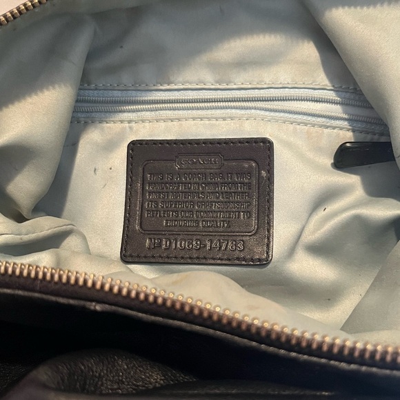 Coach Kristin Black Leather Hobo Shoulder Bag - Picture 11 of 14